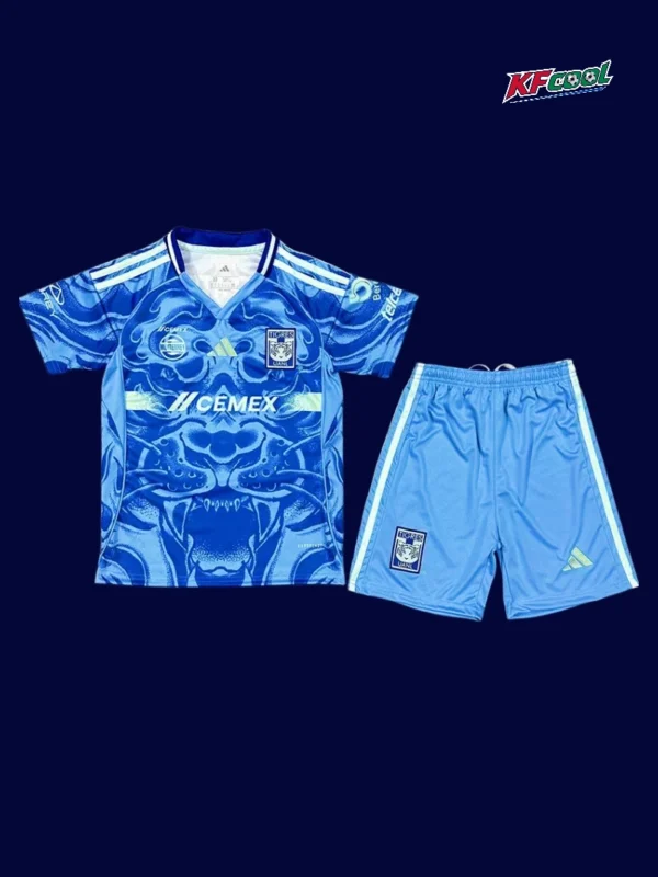 Tigres 25/26 kids away kit front quality breathable fabric