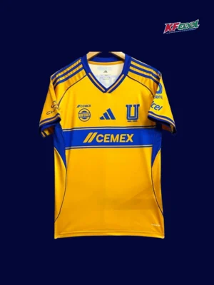 Tigres 25/26 fans home jersey front view high quality breathable fabric