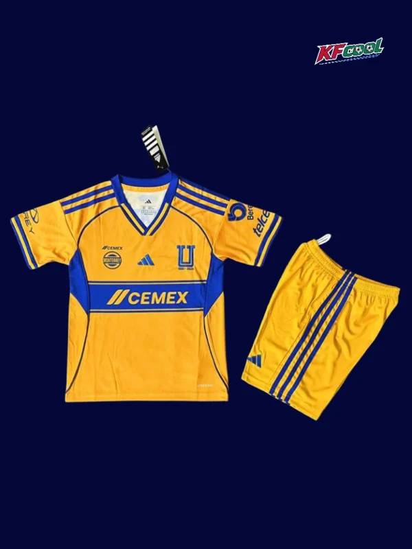 Tigres 25/26 kids home kit front breathable high quality