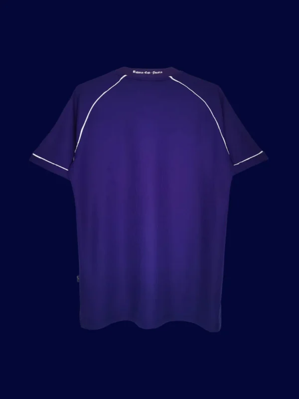 back view of Tottenham away retro jersey (98/99) showing number-ready back panel.