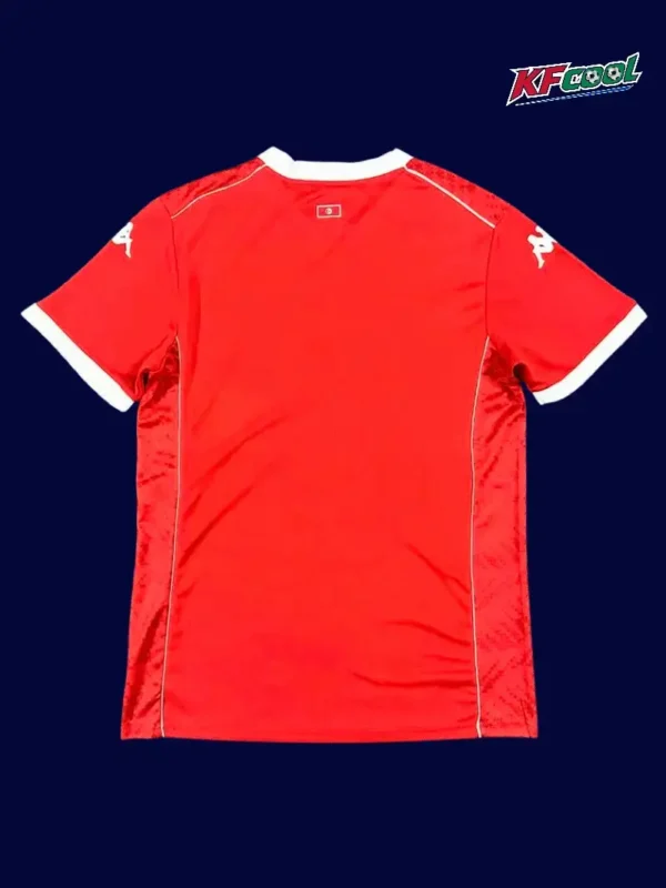 Tunisia home red jersey 26/27 fans back with collar detail