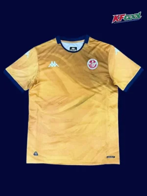 Tunisia third gold jersey 26/27 fans front — special edition, breathable