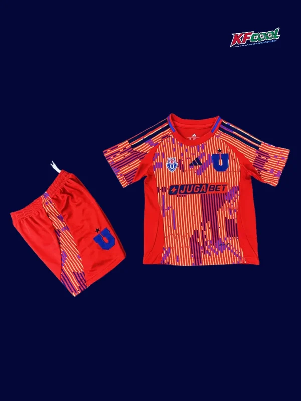 Universidad De Chile 25/26 kids away kit front breathable
