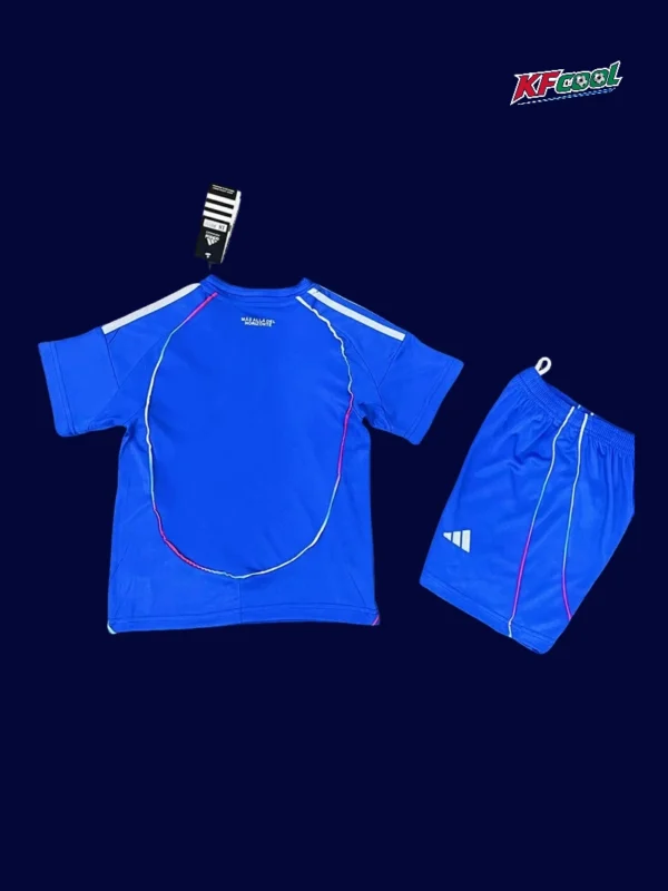 Universidad De Chile 25/26 kids home kit back view