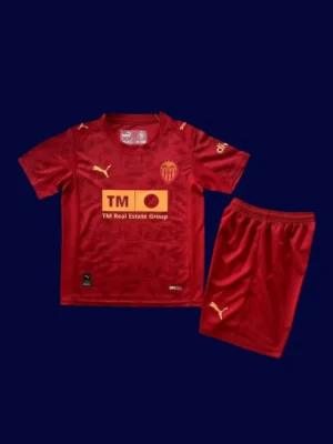 Valence Away Kids Kits 25/26 front with away colors and mini crest.