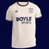 West Ham Away Jersey 25/26 Fans Version front with away colors and badge.
