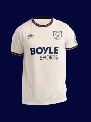 West Ham Away Jersey 25/26 Fans Version front with away colors and badge.