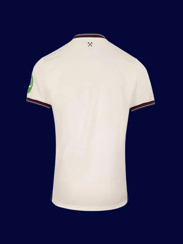 West Ham Away Jersey 25/26 Fans Version back with printed number panel.