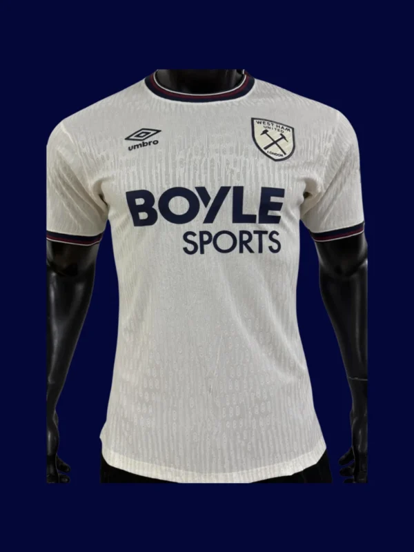West Ham Away Jersey 25/26 Player Version front with player-cut away design.