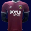 West Ham Home Jersey 25/26 Player Version front with professional cut and club crest.