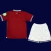 West Ham Home Kids Kits 25/26 back with printed number panel.
