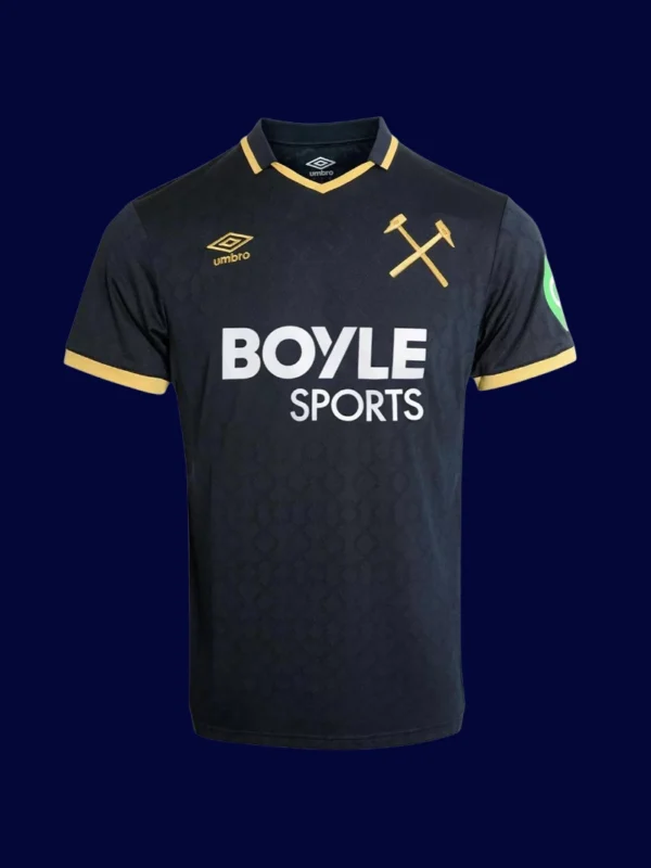 West Ham Third Jersey 25/26 Fans Version front showing alternate third kit design and crest.