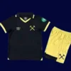West Ham Third Kids Kits 25/26 front with third kit design and mini crest.