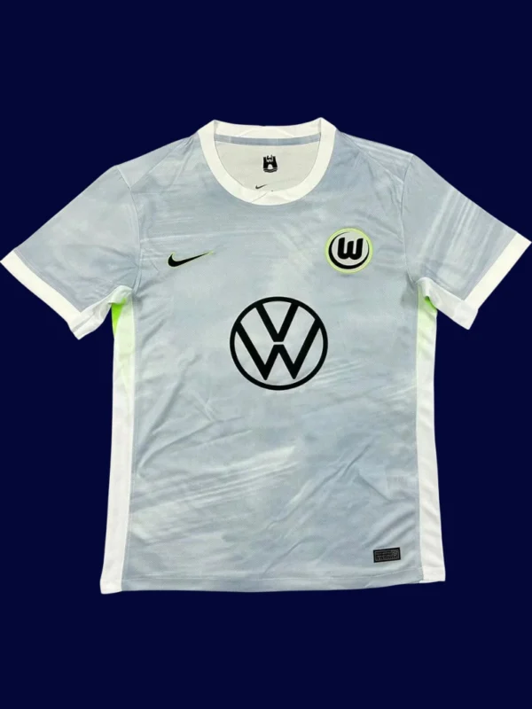 Wolfsburg Away Jersey 25/26 Fans Version front high‑quality breathable lightweight