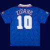 Zidane 10 France Home Blue Retro Jersey Euro Cup 1996B - KFCool – Football Jerseys & Soccer Kits Store Zidane France home blue retro jersey back Euro Cup 1996 with #10, high-quality breathable design.