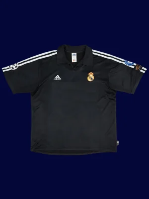 Zidane Real Madrid centenary away retro jersey front 02/03, high-quality breathable fan gear.