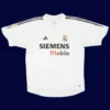 Zidane Real Madrid home white retro jersey front 04/05, high-quality breathable fan gear.