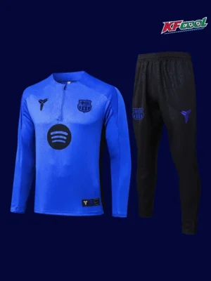 Barcelona 2026 blue training tracksuit jacket front with club badge