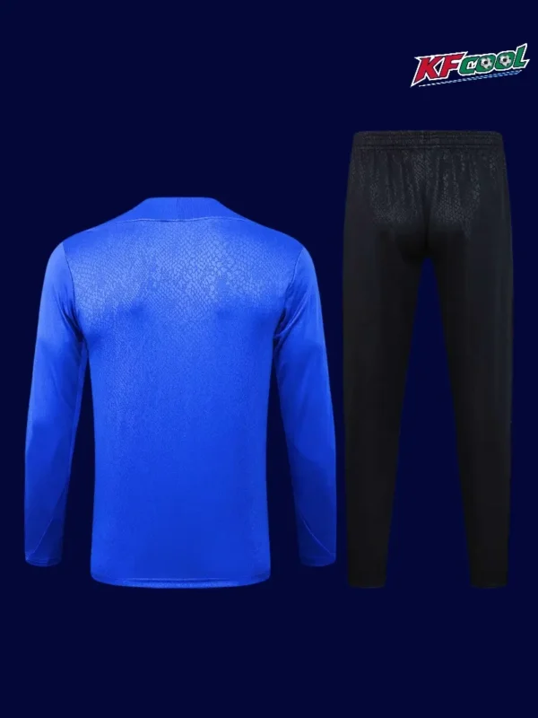 Barcelona 2026 blue training tracksuit back view with clean design