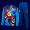 Barcelona 2026 football training tracksuit front with full-zip design