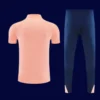 Back view of Barcelona 2526 pink training tracksuit / clean athletic fit