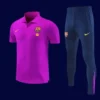 Barcelona 2627 purple POLO training top front / official club crest