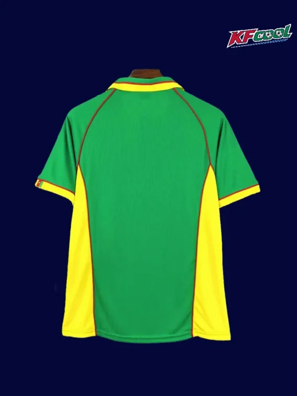 Back view of Cameroon 1998 retro jersey with vintage number styling