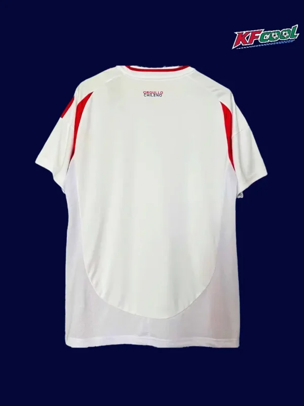 Back view of Chile 24/25 away jersey with custom number area