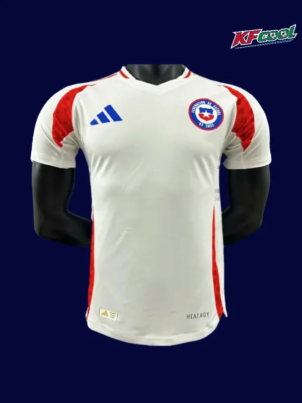 Chile 24/25 away white football jersey front player edition