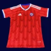 Chile 25/26 home red football jersey front with national crest