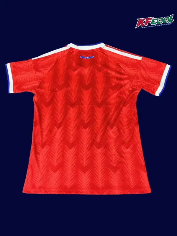 Back view of Chile 25/26 home jersey with custom number space