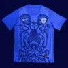 Finland 25/26 away blue football jersey front with national badge