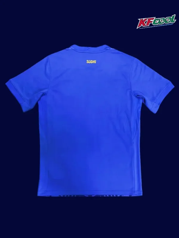Back view of Finland 25/26 away blue jersey