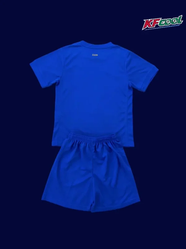 Back view of Finland kids 25/26 away jersey