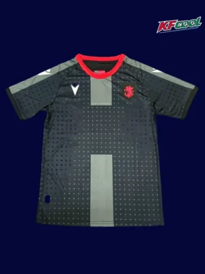 Georgia 2024 away black football shirt front with crest