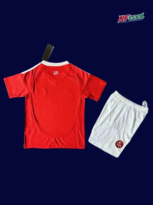 Internacional Home Red Kids kits 2526 Fans Version2 - KFCool – Football Jerseys & Soccer Kits Store Back view of Internacional 25/26 home red kids football kit