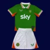 Ireland kids 25/26 home green football kit front