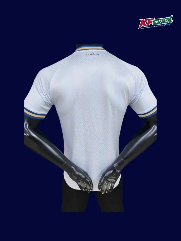 Italy away white player jersey 26/27 back with printed number area.