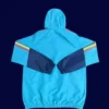 Italy blue windbreaker 26/27 fans version back with hood and seam.