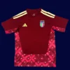 Italy goalkeeper brown-red jersey 26/27 front with padding.
