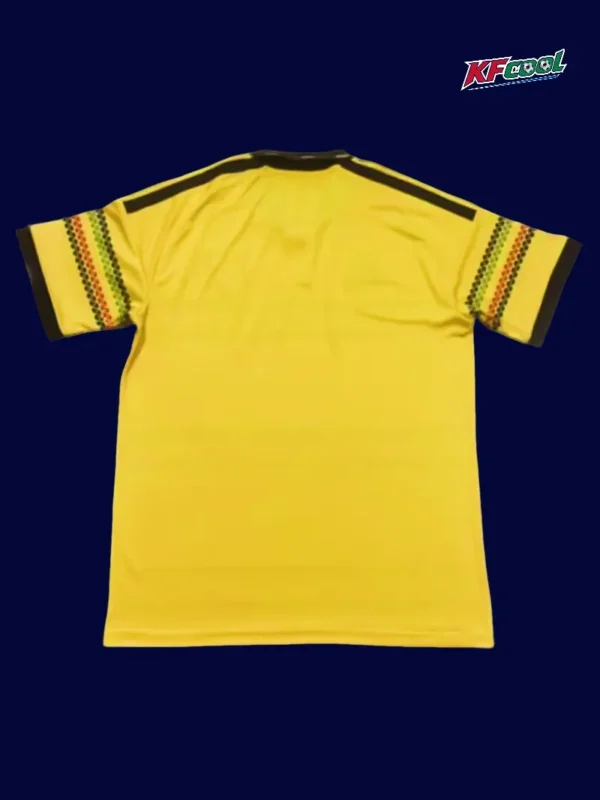 Back view of Jamaica 26/27 home yellow jersey
