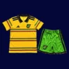 Jamaica kids 26/27 home yellow football kit front