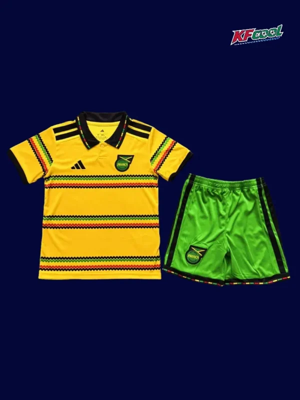 Jamaica kids 26/27 home yellow football kit front