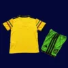 Back view of Jamaica kids 26/27 home yellow kit