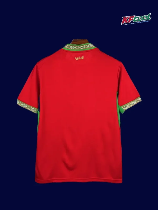 Morocco home jersey 26/27 fans version back with number area.