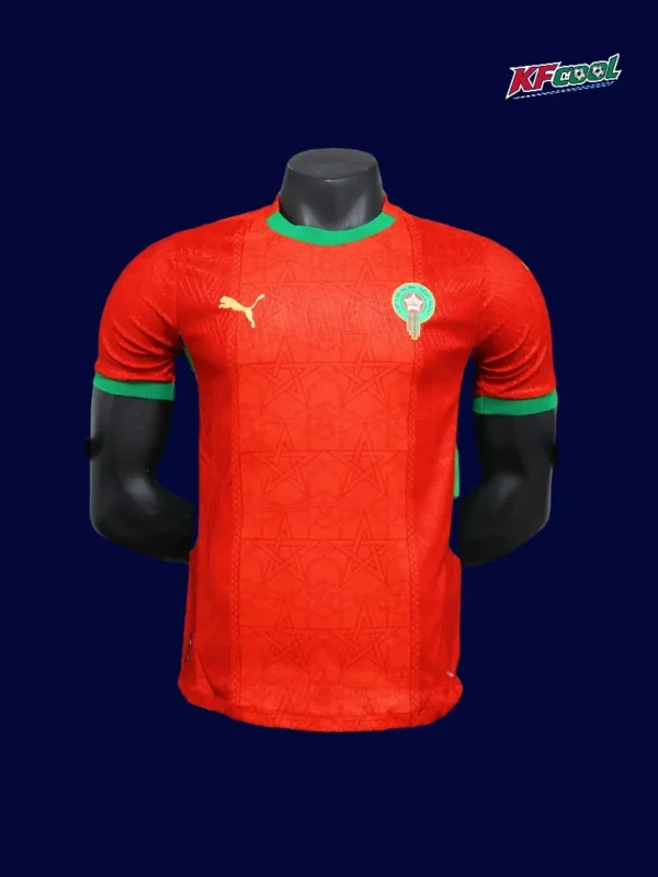 Morocco 25/26 home red football shirt front player version