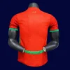 Back view of Morocco 25/26 home red player version shirt
