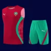 Alt Text: Morocco 26/27 red football training vest front