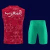 Back view of Morocco 26/27 red training vest