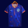 Netherlands 2024 away blue football jersey front fans version